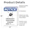 Signmission Emergency Evacuation Sign With Symbol, 12 in W x Rectangle, Vinyl Decal OS-2PACK-NS-D-1218-V-11798 - alternate 6